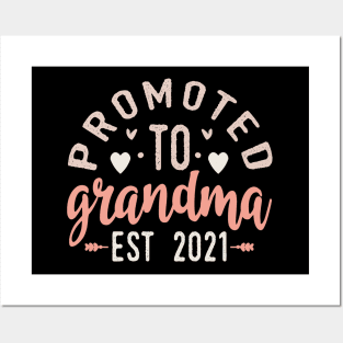 Promoted To Grandma Est 2021 Posters and Art